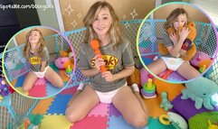 First Time Magic in My Nappies || ABDL || Diapered Charlie McGee Discovers Her Princess Parts!