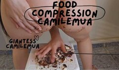 Giantess food compression crushing butt