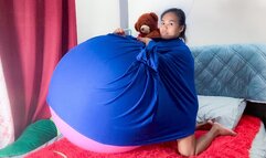 Looner Camylle Stuffs Balloon Butts And Tummy Pump Them Till They Pop