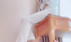 The goddess femdom slave, wrestling neck, and use her feet gag the slave's deep throat