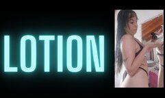 Luego de una ducha, locion en todo el cuerpo