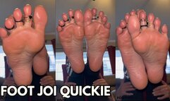 Foot JOI Quickie with Ivys Feet