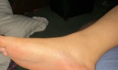 Valentines Frenchtip footjob big cumshot