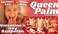 Valentine's Day Surprise (Foot Worship) Featuring Leilani Lei and Jade Ash