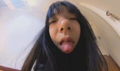 6K HEIYU plays mobile phone tongue infatuation 360VR