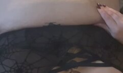 British Goth MILF BBW showing off fat sexy body