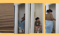 Peeing Touching Base Cold Hard Nips for Dessert