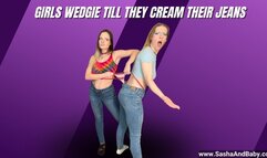 Girls Wedgies in Jeans Leaves Her Horny