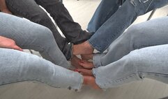 4 PAIRS OF BARE FEET (fm)