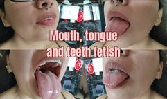 Mouth, tongue and teeth fetish