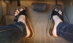 Fifi stomping the pedals in dirt covered Birkenstocks and reaching over to make you cum while you watch me pump replay