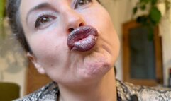 kisses with different lipstick aV4