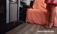 TFF1791 - Giantess Hannah Shaw happens upon a 10inch Man in her living room - 1080 HD MP4