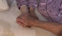 Slave Touching My Long Sexy Nails Whilst Napping