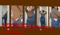 Country Girl Peeing Dumping ass bricks doing ASMR walks wearing Denim Overalls