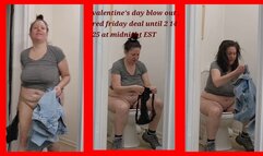 VALENTINES DAY TOILET PEE DEAL THRU 2-14 12 EST- REAL GIRL REAL PEE