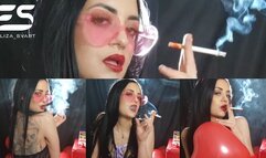 Cigarettes and heart shaped balloons
