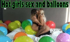 Hot girls sex and balloons