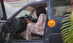 Sexy Hard Crank In My Gold Stiletto Mules