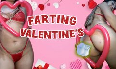 Farting in valentine's day on balloon