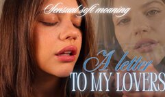 A Letter to My Lovers