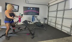 neighbor caught me working out, my pussy that is