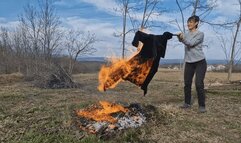 Leather And Velvet Burning