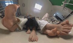 Three giantess stomp on soot and crush Dwarves 360VR