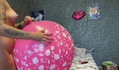 Val looner nacked s2p big pink and blue balloons