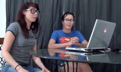 Bratty nerds HUMILIATE your small dick NICHOLE FOXX + KERI HIDEF