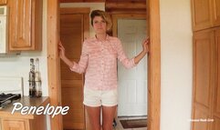 Penelope 6 Minute Nude Striptease & Nude Display