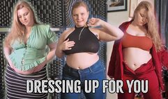 Getting Dressed Up and Showing off my Belly for YOU!