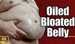 KingMarti: Oiled Bloated Belly 4k UHD