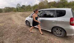 bouncing silver honda