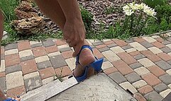 heel stuck in the stairs m