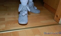 Fluffy slippers, socks and stockings