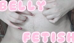 Belly button fetish close up