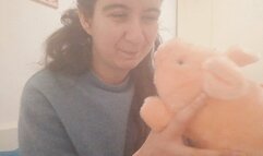 Nose fight between me and the pig!