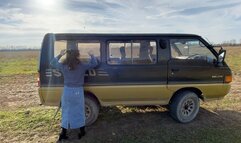 I found old car in a field
