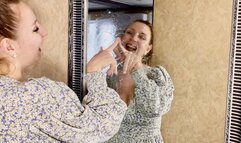 Saliva, Phlegm Dripping on Glass – Messy Spit Fetish