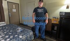 Older Beefy Muscle straight country man gets his first manhandling (Butch Rooster)