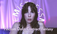 Findom Debt Contract Fantasy