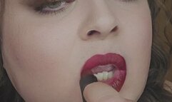 Red Glossy Application and Marks on Toy