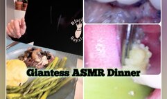 Giantess ASMR Dinner with Tiny Man