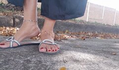 Angelin proves your flip flops in the park and trampling everywhere (1)
