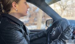 Leather-Clad Goddess: Smoking & Driving