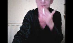 SMOKING IN BLACK VELVET FOR HEATING