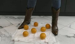 Napkin soaked in orange juice MP4 FULL HD 1080p