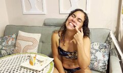 Eating Rainbow Cake and Silly Faces with Peko Lux - MP4 (SD)