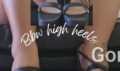 Bbw Struggling with high heels